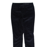 JIGSAW Richmond Fit Womens Velvet Trousers Black Slim Skinny W24 L28