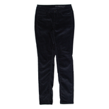 JIGSAW Richmond Fit Womens Velvet Trousers Black Slim Skinny W24 L28