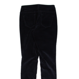 JIGSAW Richmond Fit Womens Velvet Trousers Black Slim Skinny W24 L28