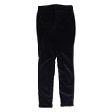 JIGSAW Richmond Fit Womens Velvet Trousers Black Slim Skinny W24 L28