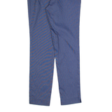 VAN HEUSEN Striped Womens Trousers Blue Slim Skinny W28 L28