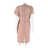 RODIER Womens Day Dress Red Spotted Short Sleeve Knee Length M