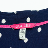 JOULES Womens Day Dress Blue Spotted Short UK 12