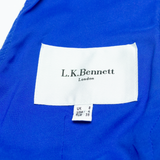 L.K.BENNETT Womens Pencil Dress Blue Floral Sleeveless Knee Length UK 8