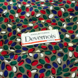 DEVERNOIS Womens Day Dress Brown Spotted Long Sleeve Midi L