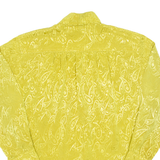 Womens Printed Blouse Green Long Sleeve Paisley XL