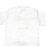 Womens Printed Blouse White Silk Floral S