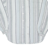 Womens Printed Blouse Blue Long Sleeve Striped L