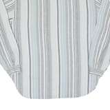 Womens Printed Blouse Blue Long Sleeve Striped L