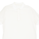 Sheer Womens Polo Shirt Beige Silk L