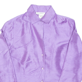 Womens Blouse Purple 3/4 Sleeve S