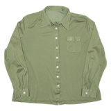Womens Blouse Green Long Sleeve XL