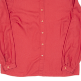 Womens Printed Blouse Red Long Sleeve M