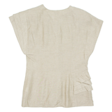 Womens Blouse Green V-Neck M