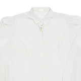 Womens Printed Blouse Beige Long Sleeve Spotted L