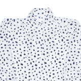 Womens Printed Shirt White Long Sleeve Spotted M
