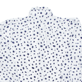 Womens Printed Shirt White Long Sleeve Spotted M