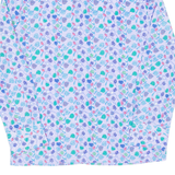 Womens Printed Blouse Purple Long Sleeve Floral S