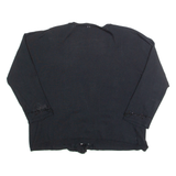 LIU JO Beaded Womens Blouse Black V-Neck 3/4 Sleeve M