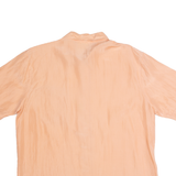 CHARLES VOGELE Womens Bodysuit Shirt Pink Collared 90s L