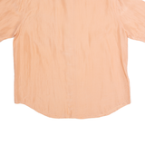 CHARLES VOGELE Womens Bodysuit Shirt Pink Collared 90s L