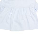 ZARA TRAFALUC Womens Smock Top Blue Collared S