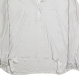 MAX VOLMARY Womens Blouse Grey V-Neck Long Sleeve 90s S