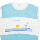 Greece Womens Vest Blue Sleeveless L