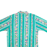 TAP & CO Womens Printed Shirt Green Collared 90s Floral M