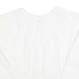 GOSSI Womens Cropped Top White Long Sleeve S