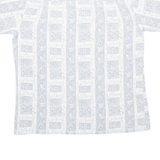 GO WEST Mens Shirt Grey Crazy Pattern L