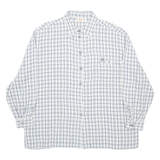 NEWPORT Mens Shirt White Check Long Sleeve 2XL