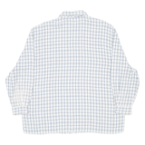 NEWPORT Mens Shirt White Check Long Sleeve 2XL