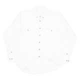 THE EARTH COLLECTION Mens Formal Shirt White Long Sleeve M