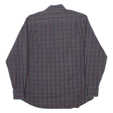 PAUL & SHARK Mens Shirt Blue Check Long Sleeve L