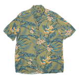 AVENT PREMIER Mens Hawaiian Shirt Green Floral XL