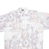 MODE MONSTER Mens Shirt Grey Crazy Pattern L