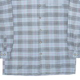 SAN MARCO Mens Shirt Blue Check Long Sleeve M
