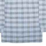 SAN MARCO Mens Shirt Blue Check Long Sleeve M