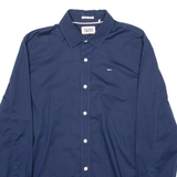 TOMMY HILFIGER Mens Formal Shirt Blue Long Sleeve S