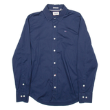 TOMMY HILFIGER Mens Formal Shirt Blue Long Sleeve S