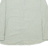 CITY LIFE Mens Shirt Green Check Long Sleeve XL