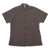 NEOL ASMAR Mens Plain Shirt Brown M