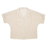 FRANKENWALDER Womens Plain Shirt Beige XL