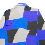 LAVELLI Womens Shirt Blue Crazy Pattern Long Sleeve S