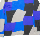 LAVELLI Womens Shirt Blue Crazy Pattern Long Sleeve S