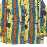 PARK LANE Womens Shirt Green Striped Long Sleeve M