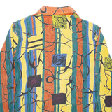 PARK LANE Womens Shirt Green Striped Long Sleeve M