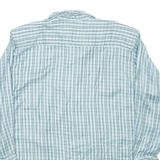 MODERN BASIC Womens Shirt Blue Check Long Sleeve L