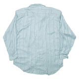 MODERN BASIC Womens Shirt Blue Check Long Sleeve L